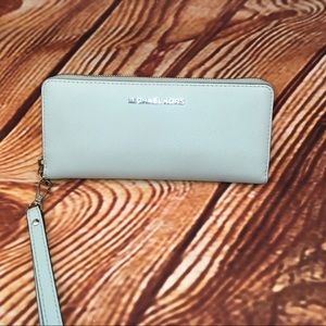 Mint green Michael Kors wallet